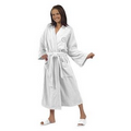 White Loop Terry Kimono Robe (Embroidered)